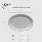 11 5/8" Medium Oval Serving Platter - Durable Ceramic, Lead-Safe, Dishwasher/Microwave/Oven Safe - Made in USA, alternate