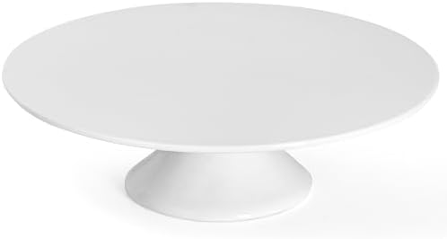 11.5 Inch White Cake Stands, Porcelain Cake Plate, Round Dessert Display, Cake Pedestal Stand, Cupcake Stand for