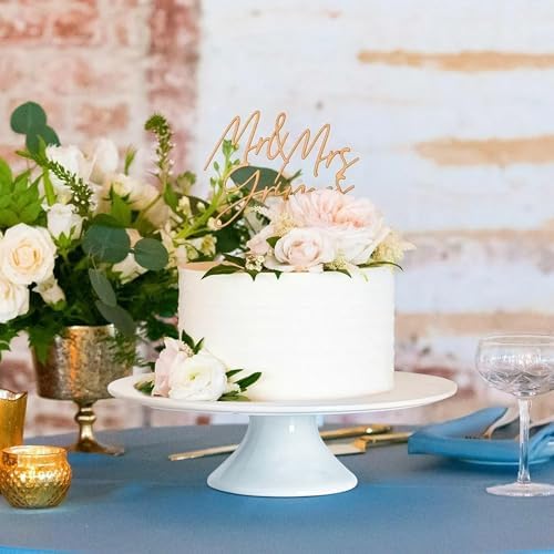 11.5 Inch White Cake Stands, Porcelain Cake Plate, Round Dessert Display, Cake Pedestal Stand, Cupcake Stand for, alternate