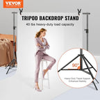 11.5 x 9.6 ft Heavy Duty Backdrop Stand, Height Adjustable Photography Backdrop Stand, Background Support System, alternate
