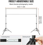11.5 x 9.6 ft Heavy Duty Backdrop Stand, Height Adjustable Photography Backdrop Stand, Background Support System, alternate