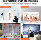 11.5 x 9.6 ft Heavy Duty Backdrop Stand, Height Adjustable Photography Backdrop Stand, Background Support System, alternate