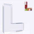 11" Acrylic Letter Charcuterie Box, Reusable Fillable Alphabet Number Shaped Form Tray for Birthday