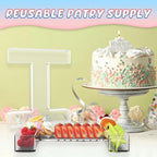 11" Acrylic Letter Charcuterie Box, Reusable Fillable Alphabet Number Shaped Form Tray for Birthday, alternate view 5