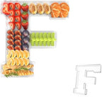 11" Acrylic Letter Charcuterie Tray, Fillable Alphabet & Number Box(Letter F) in 11" in Letter F