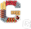 11" Acrylic Letter Charcuterie Tray, Fillable Alphabet & Number Box(Letter G) in 11" in Letter G