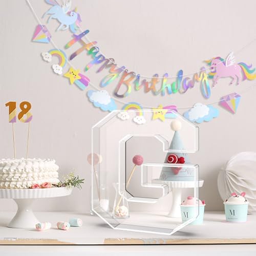 11" Acrylic Letter Charcuterie Tray, Fillable Alphabet & Number Box(Letter G) in 11" in Letter G, alternate view 2