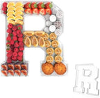 11" Acrylic Letter Charcuterie Tray, Fillable Alphabet & Number Box(Letter R) in 11" in Letter R