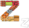 11" Acrylic Letter Charcuterie Tray, Fillable Alphabet & Number Box(Letter Z) in 11" in Letter Z