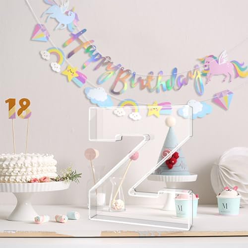 11" Acrylic Letter Charcuterie Tray, Fillable Alphabet & Number Box(Letter Z) in 11" in Letter Z, alternate view 2