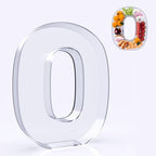 11" Acrylic Number Charcuterie Board Box, Reusable Fillable Number Cake Candy Dish Display Serving Tray for