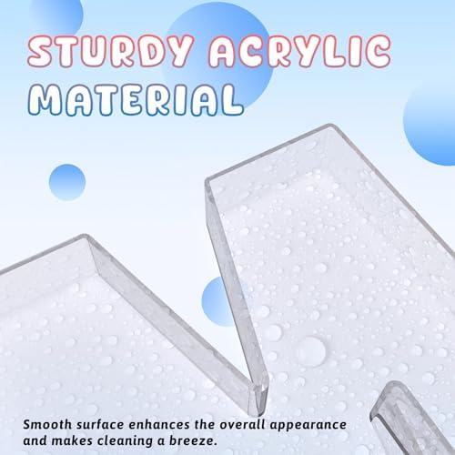 11" Acrylic Number Charcuterie Board Box, Reusable Fillable Number Cake Candy Dish Display Serving Tray for, alternate view 4