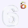 11" Acrylic Number Charcuterie Board Box, Reusable Fillable Number Cake Candy Dish Display Serving Tray for