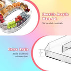 11" Acrylic Number Charcuterie Tray, Fillable Number Charcuterie Box for Food, Reusable Serving Cake Candy Dish, alternate