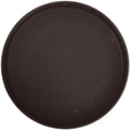 11" Brown Easy Hold Rubber Lined Plastic Tray in Brown