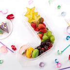 11" Clear Acrylic Letter & Number Charcuterie Tray-Reusable Fillable Alphabet Box for Displaying Candy, Cake, alternate view