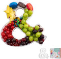 11" Clear Acrylic Letter & Number Charcuterie Tray-Reusable Fillable Alphabet Box for Displaying Candy, Cake