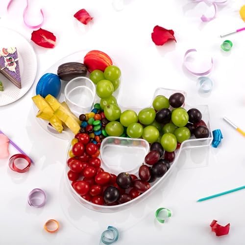 11" Clear Acrylic Letter & Number Charcuterie Tray-Reusable Fillable Alphabet Box for Displaying Candy, Cake, alternate view