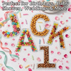 11" Clear Acrylic Letter & Number Charcuterie Tray-Reusable Fillable Alphabet Box for Displaying Candy, Cake, alternate view