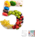 11" Clear Acrylic Letter & Number Charcuterie Tray-Reusable Fillable Alphabet Box for Displaying Candy, Cake