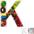 11" Clear Acrylic Letter & Number Charcuterie Tray-Reusable Fillable Alphabet Box for Displaying Candy, Cake