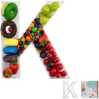 11" Clear Acrylic Letter & Number Charcuterie Tray-Reusable Fillable Alphabet Box for Displaying Candy, Cake
