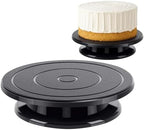 11 Inch Cake Turntable, Cake Decorating Turntable, Cake Spinner Stand in Black