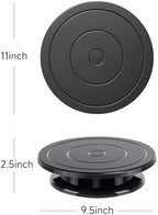 11 Inch Cake Turntable, Cake Decorating Turntable, Cake Spinner Stand in Black, alternate view 2