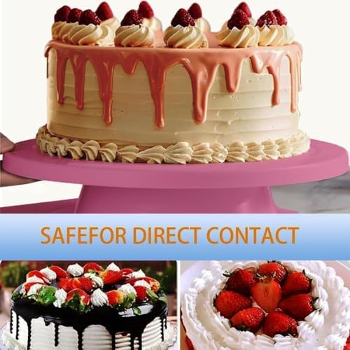 11 Inch Cake Turntable(Pink) in Pink, alternate view 7