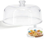 11-Inch Clear Acrylic Cake Dome - Round Cake Stand Cover in Clear