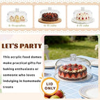 11-Inch Clear Acrylic Cake Dome - Round Cake Stand Cover in Clear, alternate view 4