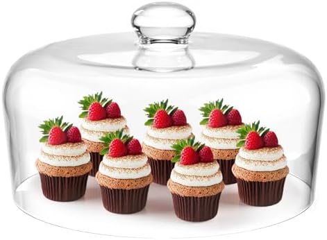 11 Inch Glass Cake Dome Cover in Clear