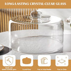 11 Inch Glass Cake Dome Cover in Clear, alternate view 4