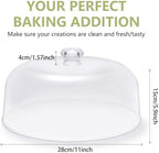 11-inch Plastic Acrylic Cake Dome Cover, Suitable for Cake Stand Plates Transparent Cake Cover(Transparent, alternate view 3