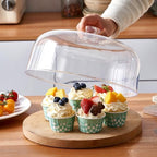 11-inch Plastic Acrylic Cake Dome Cover, Suitable for Cake Stand Plates Transparent Cake Cover(Transparent, alternate view 5
