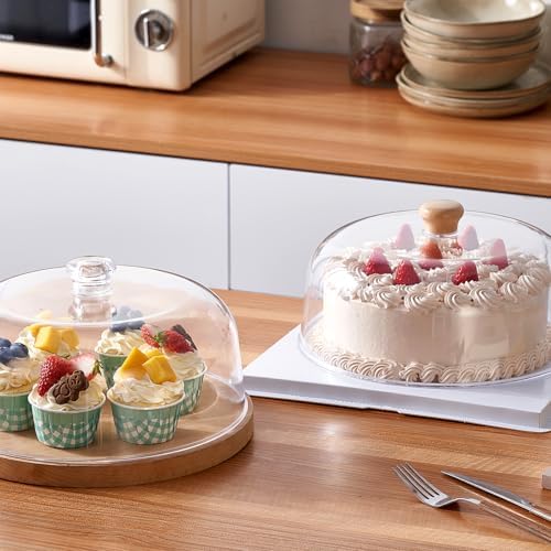11-inch Plastic Acrylic Cake Dome Cover, Suitable for Cake Stand Plates Transparent Cake Cover(Transparent, alternate view 7