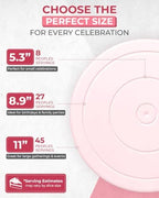 11 Inch Plastic Cake Decorating Turntable, Rotating Cake Stand for Beginners, Smooth Clockwise &, alternate view 4