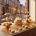11 Pack desert table display set, Metal Gold Dessert Stands and Bases para Mesa de Postres, Elegant Gold Desert, alternate