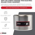 11 qt Electric Round Food Warmer/Cooker, alternate view 4