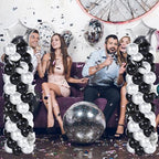 110 Pcs Black and Silver Balloon Arch Column Stand Kit, alternate view 2