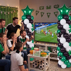 110 Pcs Green White Black Balloon Arch Column Stand Kit Football, alternate view 2