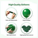 110pcs Dark Green Balloon Arch Kit with 18 12 10 5 inch Balloons in 110 Count (Pack of 1) in Dark Green, alternate view 3