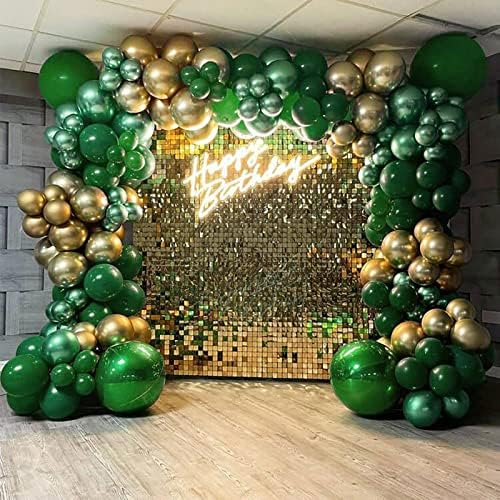 110pcs Dark Green Balloon Arch Kit with 18 12 10 5 inch Balloons in 110 Count (Pack of 1) in Dark Green, alternate view 7