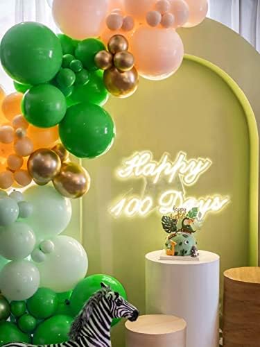 110pcs Green Balloon Arch Kit with 18 12 10 5 inch Balloons in 110 Count (Pack of 1) in Green, alternate view 4