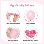 110pcs Light Pink Balloon Arch Kit with 18 12 10 5 inch Balloons in 110 Count (Pack of 1) in Light Pink, alternate view 3