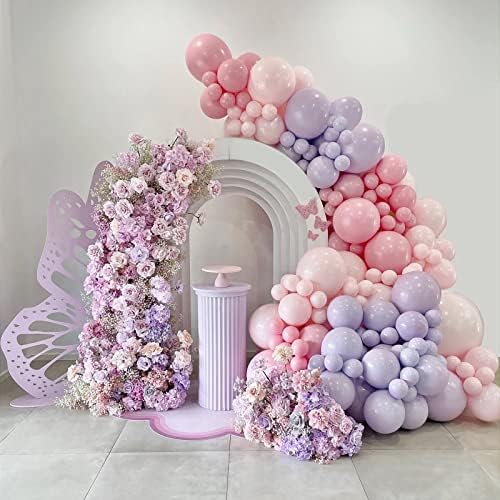 110pcs Light Pink Balloon Arch Kit with 18 12 10 5 inch Balloons in 110 Count (Pack of 1) in Light Pink, alternate view 4