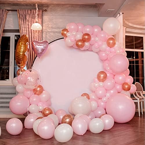 110pcs Light Pink Balloon Arch Kit with 18 12 10 5 inch Balloons in 110 Count (Pack of 1) in Light Pink, alternate view 5