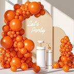 110pcs Orange Balloon Arch Kit with 18 12 10 5 inch Balloons in 110 Count (Pack of 1) in Oange
