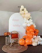 110pcs Orange Balloon Arch Kit with 18 12 10 5 inch Balloons in 110 Count (Pack of 1) in Oange, alternate view 6