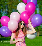 110pcs Purple Balloon Arch Kit with 18 12 10 5 inch Balloons in 110 Count (Pack of 1) in Purple, alternate view 4
